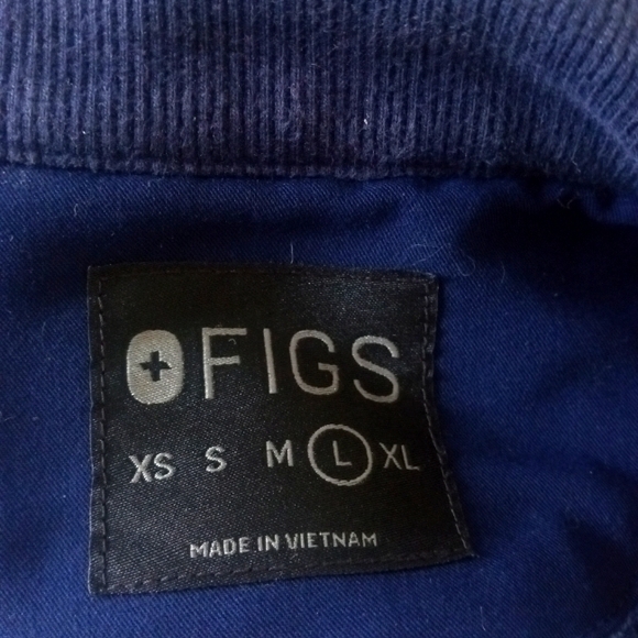Figs Navy Blue 'On Staff' Fleece Jacket | L - Picture 10 of 11